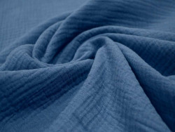 Muselina azul vaquero 100% Algodón | 135 cm
