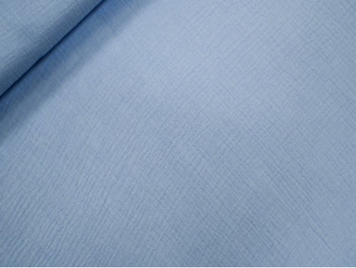 Muselina azul celeste 100% Algodón | 135 cm