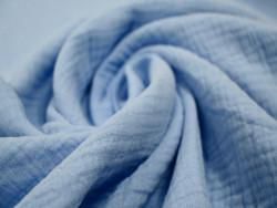Muselina azul celeste 100% Algodón | 135 cm
