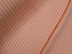 Muselina reversible de rayas | Rosado y Vainilla