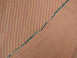Muselina reversible de rayas | Rosado y Vainilla