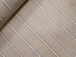 Loneta rústica rayas blancas 100% algodón| 600 Gr/m2