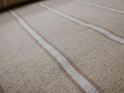 Loneta rústica rayas blancas 100% algodón| 600 Gr/m2