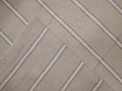 Loneta rústica rayas blancas 100% algodón| 600 Gr/m2