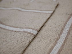 Loneta rústica rayas blancas 100% algodón| 600 Gr/m2