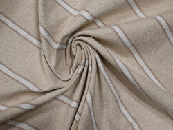 Loneta rústica rayas blancas 100% algodón| 600 Gr/m2