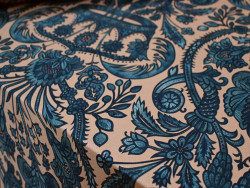 Satén Estampado Floral Teal | 150cm