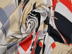 Satén fino estampado abstracto 150 cm – 133 g/m²