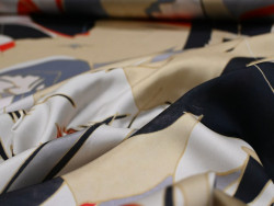 Satén fino estampado abstracto 150 cm – 133 g/m²
