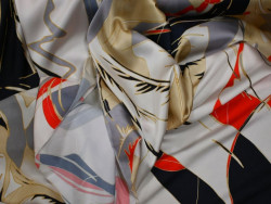 Satén fino estampado abstracto 150 cm – 133 g/m²