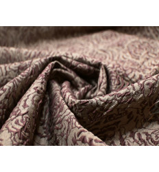 Jacquard Floral Marrón | Telas Elegantes