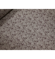 Jacquard Floral Marrón | Telas Elegantes