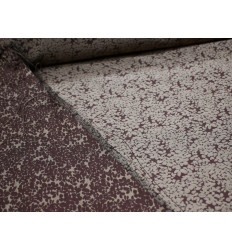 Jacquard Floral Marrón | Telas Elegantes