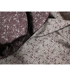 Jacquard Floral Marrón | Telas Elegantes