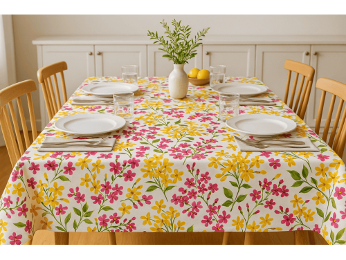 Mantelería Antimanchas 140 cm | Flores