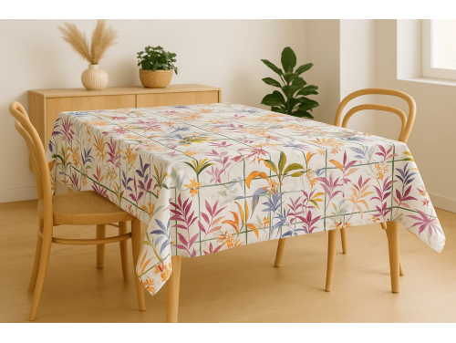 Mantelería Antimanchas 140 cm | Acuarela bambú