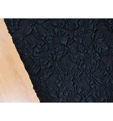 Jacquard Negro con Relieve | 3D