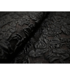 Jacquard Negro con Relieve | 3D