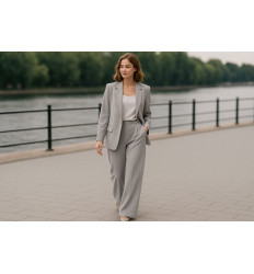 Doble Crepe Gris – 140 cm · 378 g