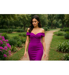 Doble Crepe Púrpura – 140 cm · 378 g