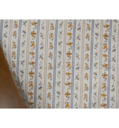 Tela de Algodón con Estructura | Flores Vintage