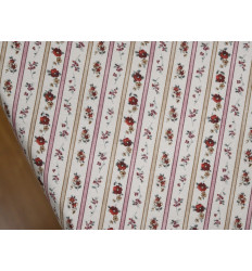 Tela de Algodón con Estructura | Rojo y Rosa