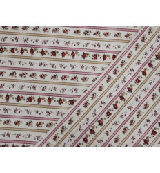 Tela de Algodón con Estructura | Rojo y Rosa