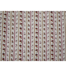 Tela de Algodón con Estructura | Rojo y Rosa