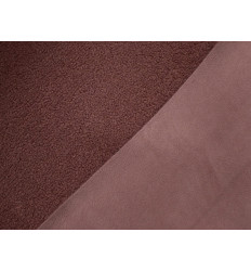 Tela Bouclé Sherpa con Reverso Micropolar | Malva