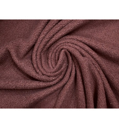 Tela Bouclé Sherpa con Reverso Micropolar | Malva