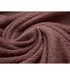 Tela Bouclé Sherpa con Reverso Micropolar | Malva