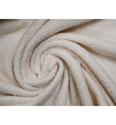 Tela Bouclé Sherpa con Reverso Micropolar | Natural