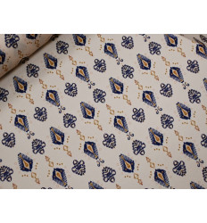 Crepé Estampado Boho | Tela fluida elástica