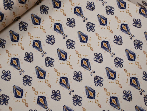 Crepé Estampado Boho | Tela fluida elástica