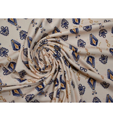 Crepé Estampado Boho | Tela fluida elástica