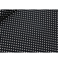 Crepé Lunares Blanco y Negro