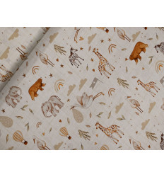 Popelín Estampado Infantil de Animales | 100% Algodón