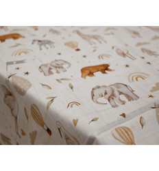 Popelín Estampado Infantil de Animales | 100% Algodón