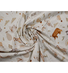 Popelín Estampado Infantil de Animales | 100% Algodón