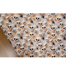 Tela Halloween popelín calaveras | 100% Algodón