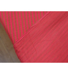 Muselina reversible de rayas | Coral y Tostado