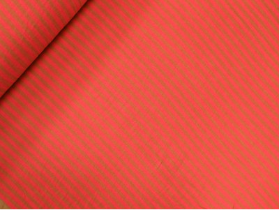 Muselina reversible de rayas | Coral y Tostado