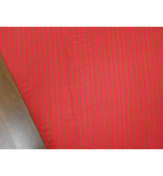 Muselina reversible de rayas | Coral y Tostado