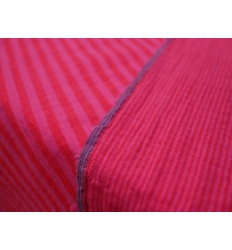 Muselina reversible de rayas | Rojos y Rosa