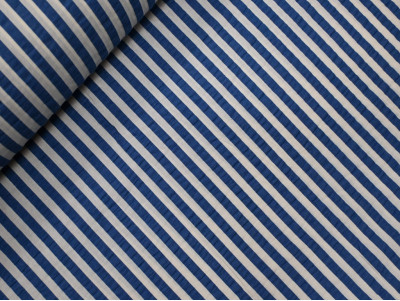 Seersucker Rayas | Blanco y Azul