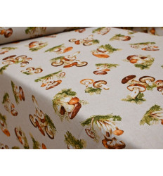 Mantelería De Setas | Estampado Otoñal