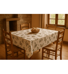 Mantelería Ramas de Olivo | Estampado Otoñal