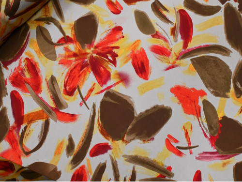 Satén estampado artístico poliéster | Tacto seda