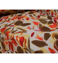 Satén estampado artístico poliéster | Tacto seda