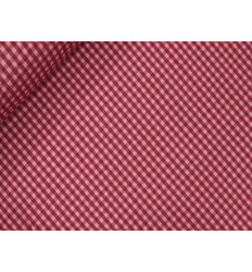 Vichy Seersucker Granate y Rosa | Tejido fresco sin plancha